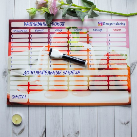 Магнитное расписание уроков  7
