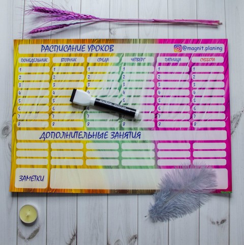 Магнитное расписание уроков 9