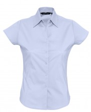 Рубашка женская с коротким рукавом EXCESS, голубая